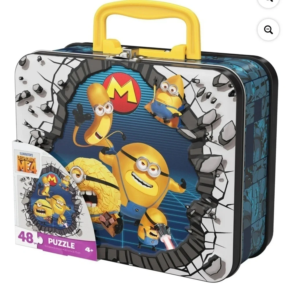 Despicable Me Minions 48-Piece Puzzle in Tin with Handle, for Families and Kids